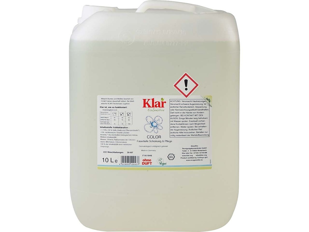 Detergente líquido Clear Color / 10L