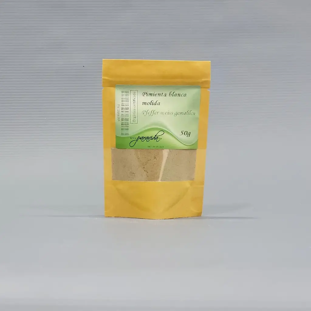 Pimienta blanca molida / ecológica / 50g