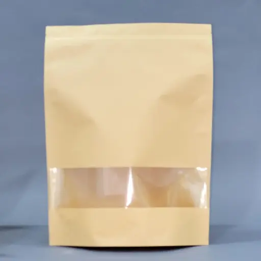 [ST.6234.RG50] Doypack mit Fenster / 23*35cm / 50p.